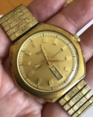 Vintage Meldia Mens Wrist Watch,  Automatic,  25 Jewel 2
