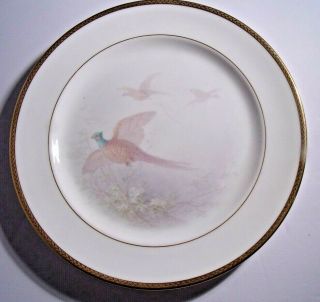 Antique Lenox Game Plate,  Pheasant,  Signed Morley B