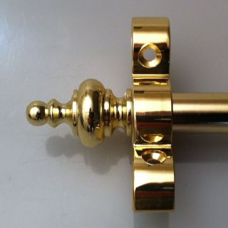 Polished Brass 1/2 X 36 Inch Stair Carpet Rod Urn Finial (r06lu)