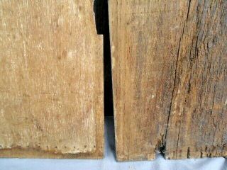 TWO RARE 16TH CENTURY OAK CARVED LINEN FOLD PANELS 8