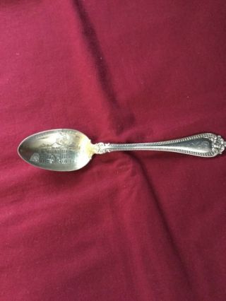 Court House Lewistown Illinois Sterling Souvenir Spoon