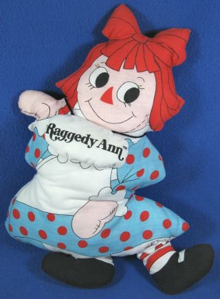 Raggedy Ann and Andy Stuffed Doll Pillows by Bobbs Merrill Co 1978 4