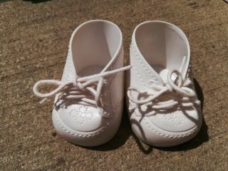 Vintage Cabbage Patch Kids White Lace - Up Shoes