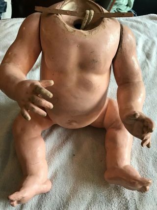 Antique 16 Inch Composition Baby Doll Body