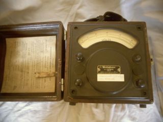 Antique Pat 1913 - 1917 Westinghouse Portable A.  C.  Voltmeter Tye Pc Volts