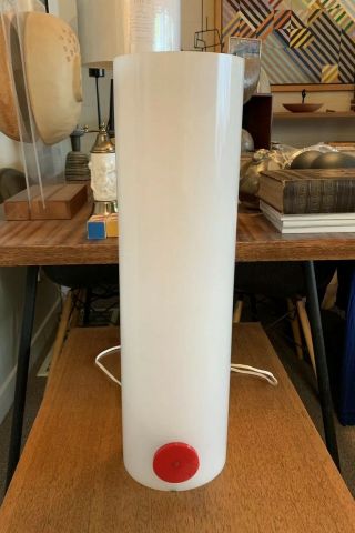 Vtg Mid Century Sonneman Kovacs Cylinder Table Lamp