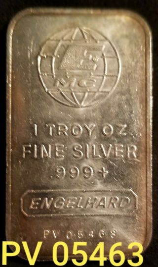 Engelhard,  Antique - Vintage - 1 Troy Oz.  999 Fine Silverbar - 1981 Series - Pv 05463