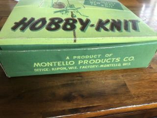 1948 Hobby - Knit Knitting Machine Rare Vintage Antique Montello Products Co 2