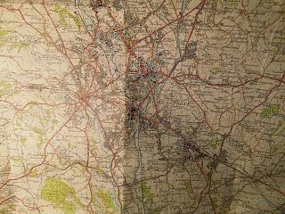 Potteries,  Stoke On Trent - Staffordshire:war Decade Series 6 Ordnance Map 1916 - 47