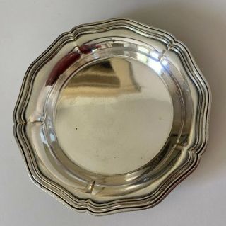 Vintage Christofle Silver Plated Wine Coaster / Shallow Bowl 6” X 3/4”
