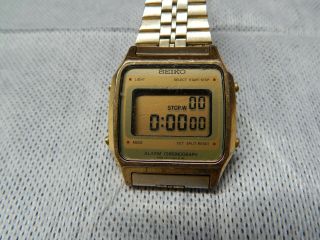 Vintage Seiko Alarm Chronograph Lcd Watch A914 5a09