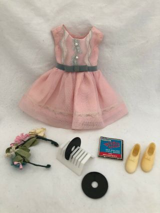 Vintage Ideal Pepper Dodi Doll Outfit 9326 Birthday Party Dress & Accessories