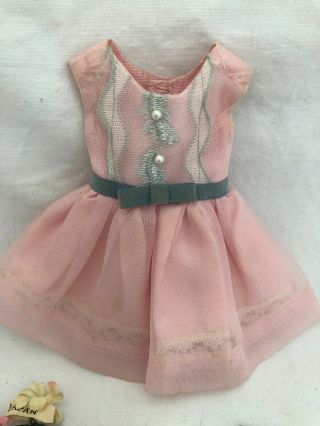 Vintage Ideal Pepper Dodi Doll Outfit 9326 BIRTHDAY PARTY Dress & ACCESSORIES 2