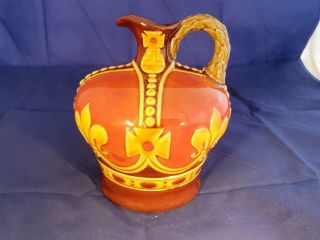 Antique Royal Doulton Kingsware Dewars Crown Flask