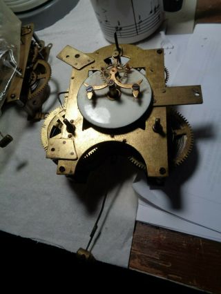 Antique - Ansonia - Royal Bonn China Clock Case - Movement - Patent 1881 - To Restore T505