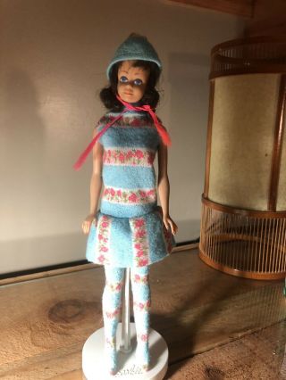 Barbie Vintage 1962 Brunette Midge Doll In A Barbie Label Outfit