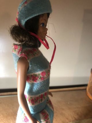 Barbie VINTAGE 1962 BRUNETTE MIDGE Doll In A Barbie Label Outfit 3