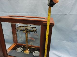Antique Analytical Physics Laboratory Balance Beam Voland & Sons Scale USA Made 9