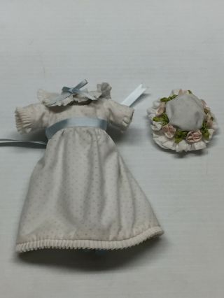 Vintage miniature antique Style 2 pc.  Victorian French child Style Doll Dress 2