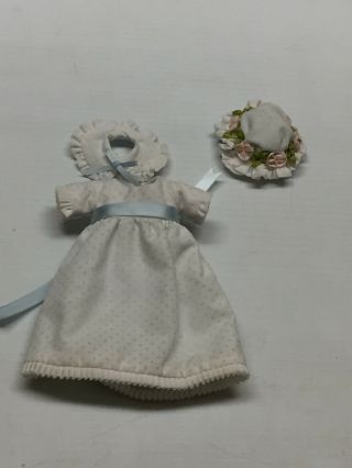 Vintage miniature antique Style 2 pc.  Victorian French child Style Doll Dress 3