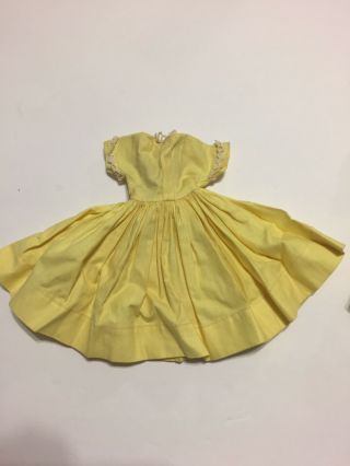 Vintage VOGUE Jill Doll DRESSES 2 Tagged Yellow & Shirt Dress with Butterflies 3