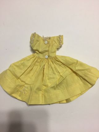 Vintage VOGUE Jill Doll DRESSES 2 Tagged Yellow & Shirt Dress with Butterflies 4