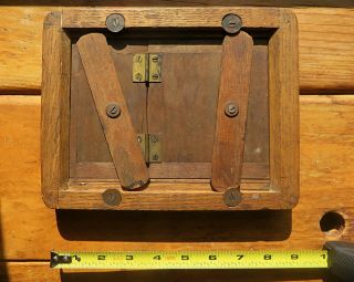(Two) Antique Camera Wood Contact Printing Frame Plates Scovill NY 8