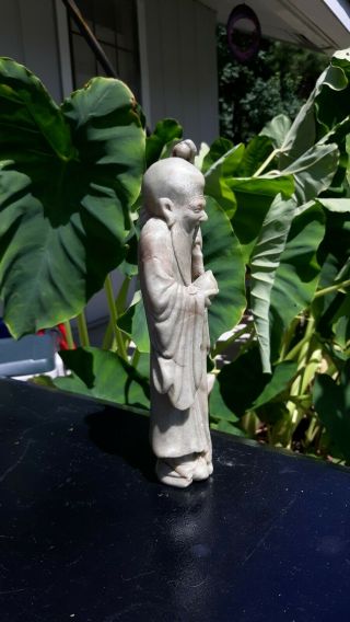 Chinese Carved Soapstone Figure ShouLao Immortal God of Longevity 2