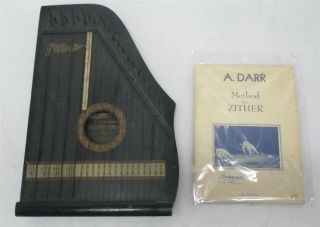 F.  Menzenhauer Antique Guitar - Zither No.  2 Pat.  May 29,  1894 W Method For Zither