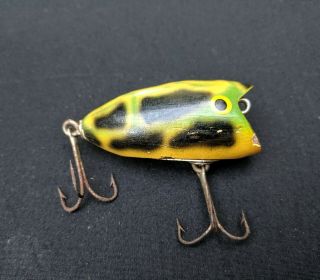 Bleeder Bait Company Chunker In Frog Antique Fishing Lure Vintage