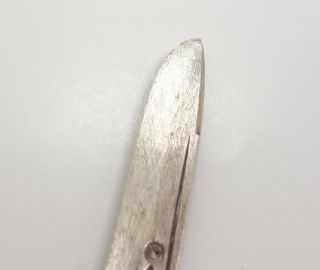 Antique 1850s Albert Coles American Coin Silver Fruit Leaf Motif Knife AAFA 8