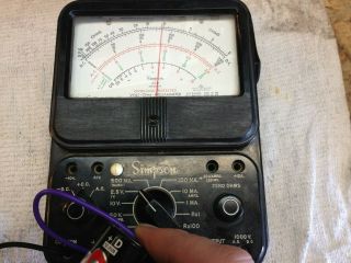 Simpson Model 260 Multimeter Series 6P with Overload Protection 8