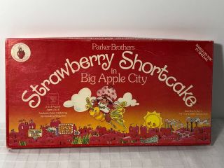 Strawberry Shortcake In Big Apple City Board Game Parker Bros 1981 Vintage
