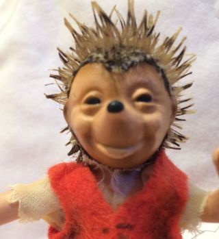 Vintage 4 " Steiff Mecki Hedgehog Doll With German Tag