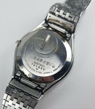 Vintage Seiko King Quartz 5856 - 8001 JDM Kanji Mens Japan Watch 3