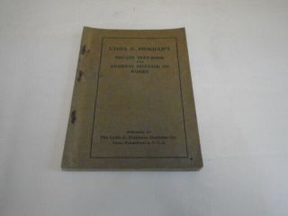 Antique Medical Book,  Lydia Pinkham 