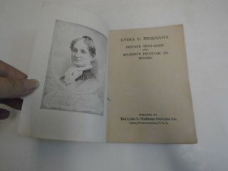 Antique Medical Book,  Lydia Pinkham ' s Ailments Peculiar to Women 2