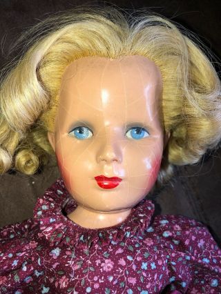 Vintage Blonde Doll 20” 6