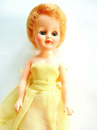 Vintage STRAWBERRY BLOND VOGUE JILL IN PROM GOWN 1950s Great Face Color 2