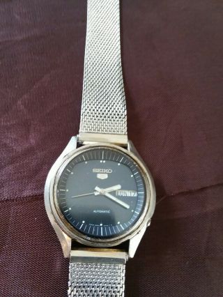 Vintage Seiko 5 Men ' s Watch Automatic 7009 - 876J 36mm 1978 Japan 2
