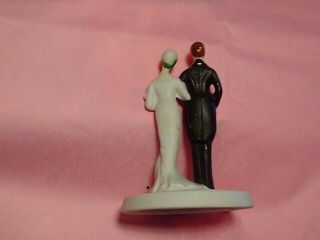 Vintage Bisque Bride & Groom Wedding Cake Topper Antique 1920 1930 2