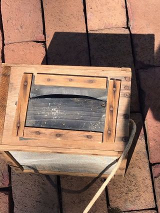 Vintage Wooden Frog/Cricket Bait Box Cage Handmade 3