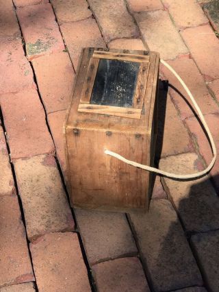 Vintage Wooden Frog/Cricket Bait Box Cage Handmade 4