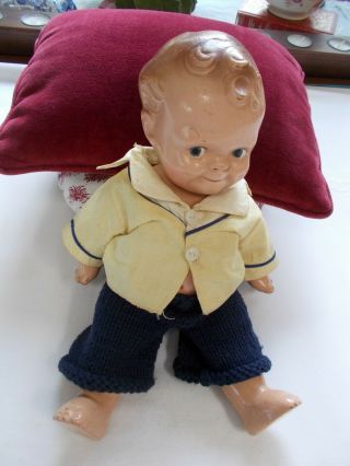 Vintage Composition Baby Boy Doll