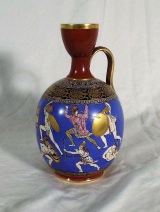 Antique 19th Century Samuel Alcock Staffordshire Greek - Roman Revival Vase C1856