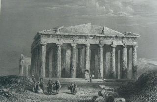 Six Steel - Engraved Prints By Thomas Allom & Others,  All Related To Greece