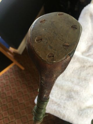 Antique Wood Shaft Hickory Golf Club Thistle 2