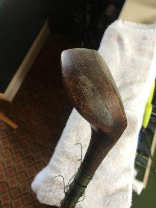 Antique Wood Shaft Hickory Golf Club Thistle 4