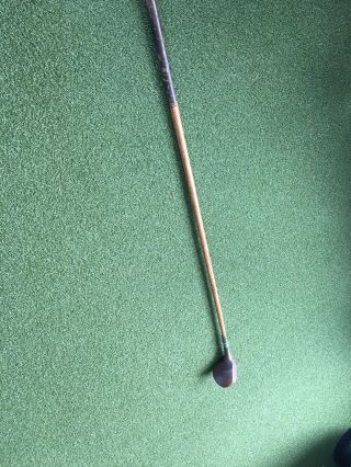 Antique Wood Shaft Hickory Golf Club Thistle 5