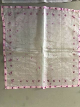 Antique Womens Handkerchief With Swastika